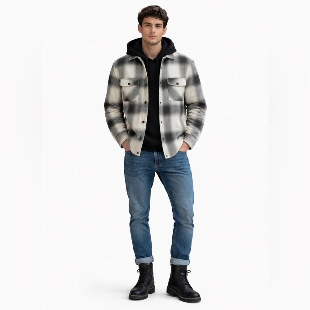 NEW Kolby Plaid Men’s Overshirt Jacket Sz-M